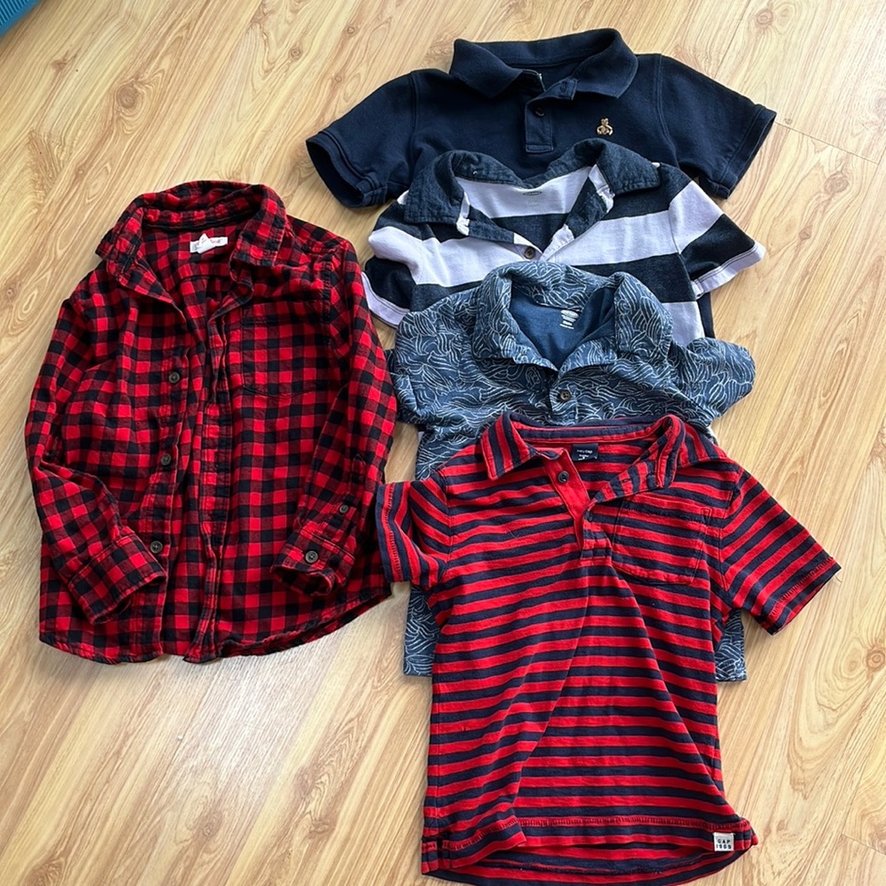 Boys Shirts. Gap, Old Navy, Cat & Jack. 5T.
